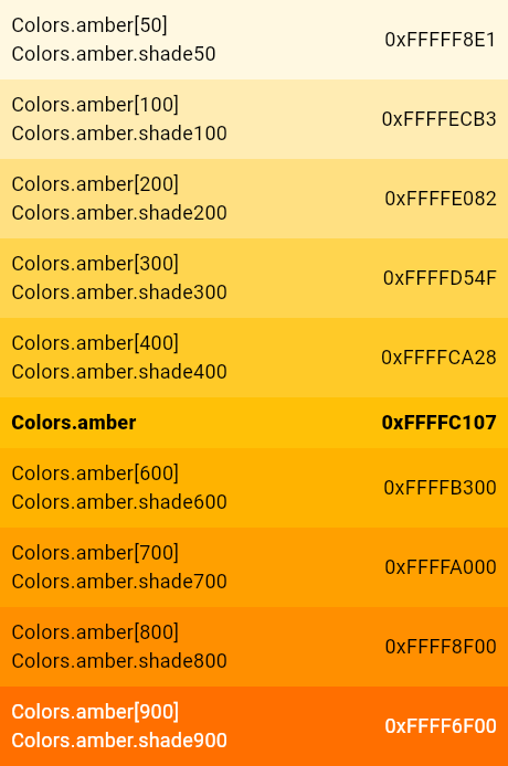 amber shade