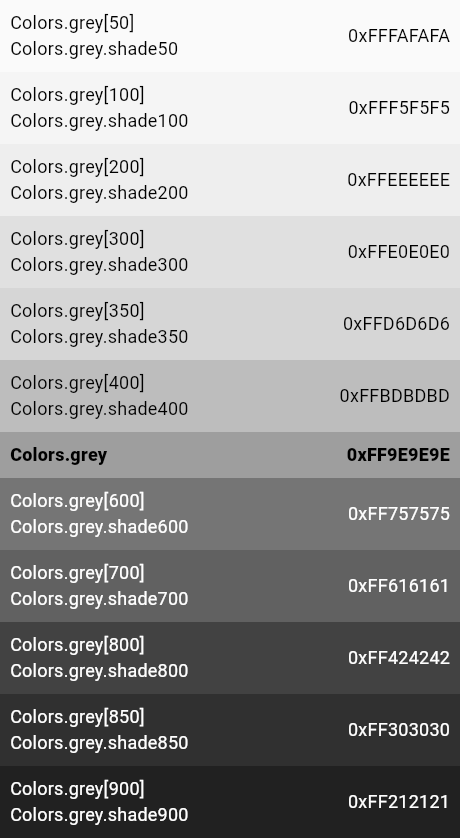 What does Black Grey color look like?